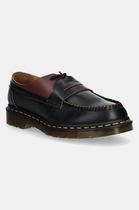 Kožne cipele MM6 Maison Margiela MM6 Maison Margiela x Dr. Martens za muškarce, boja: bordo, SH3WR0005.P8031