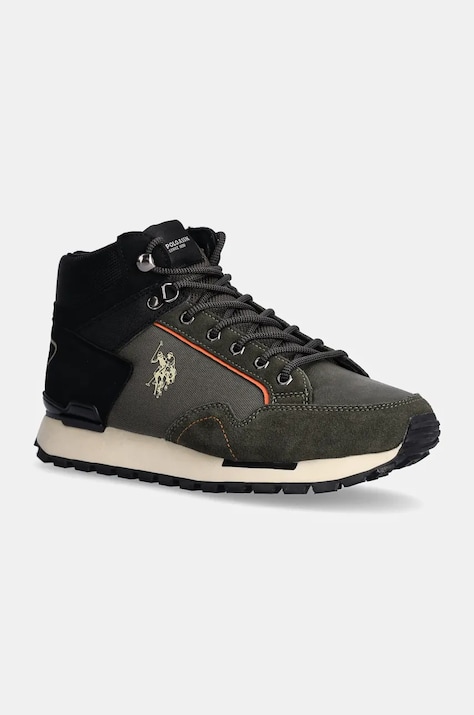 Αρβύλες U.S. Polo Assn. ARON χρώμα: πράσινο, ARON005M/DTY1
