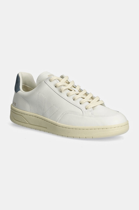 Veja sneakers din piele V-12 Stitch culoarea alb, XS2003680B