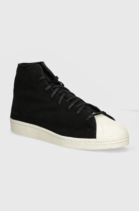 Y-3 sneakers din piele intoarsă PRO Model culoarea negru, IH2551