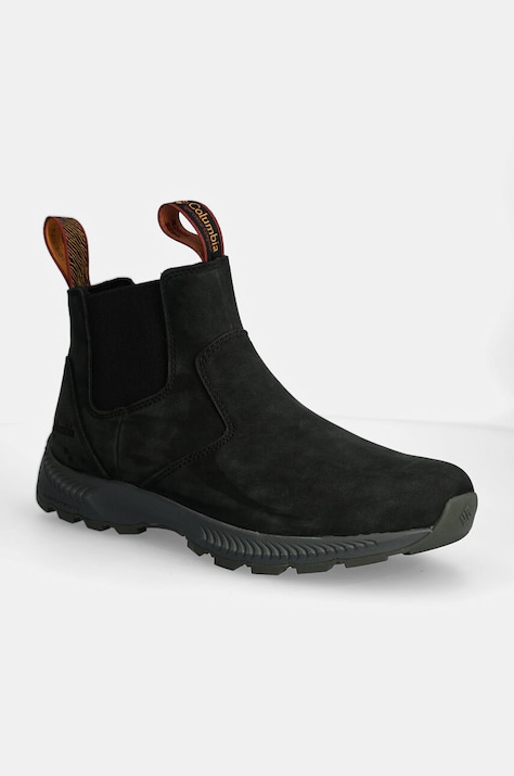 Columbia cizme chelsea din nubuc Landroamer Scout culoarea gri, 2077391