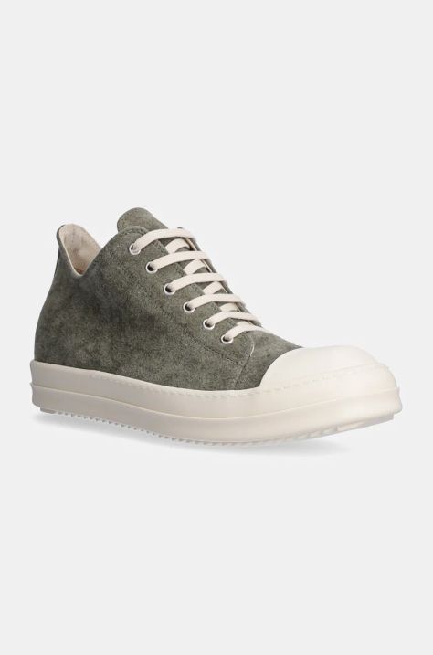 Rick Owens trampki Low Sneaks męskie kolor turkusowy DU02D2802.MO