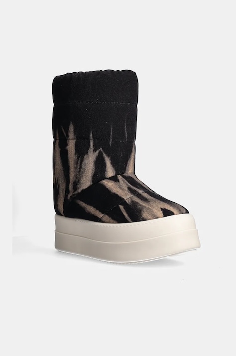 Čizme za snijeg Rick Owens Mega Bumper Lunar za muškarce, boja: crna, DU02D2838.DBSUPA