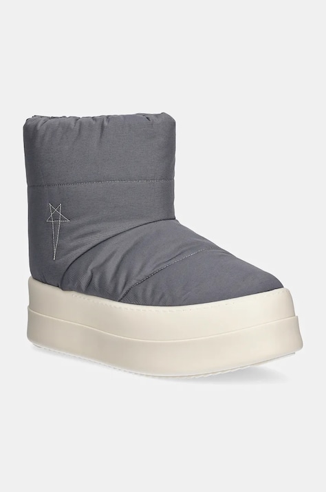 Зимние сапоги Rick Owens Mega Bumper Low Lunar мужские цвет серый DU02D2839.MUPAM9