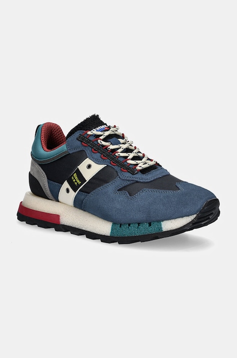 Blauer sneakers HERON culoarea albastru marin, F4HERON02.COS