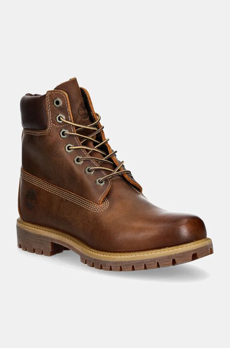 Timberland leather hiking boots 6In Premium men's brown color TB1270942141