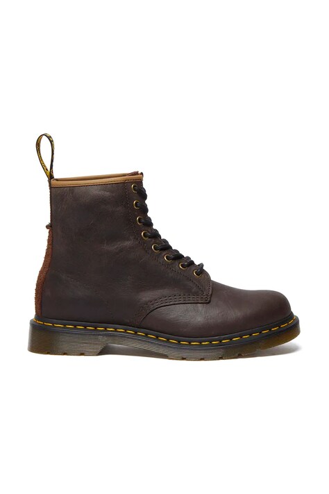 Dr. Martens leather biker boots 1460 men's brown color DM31871201