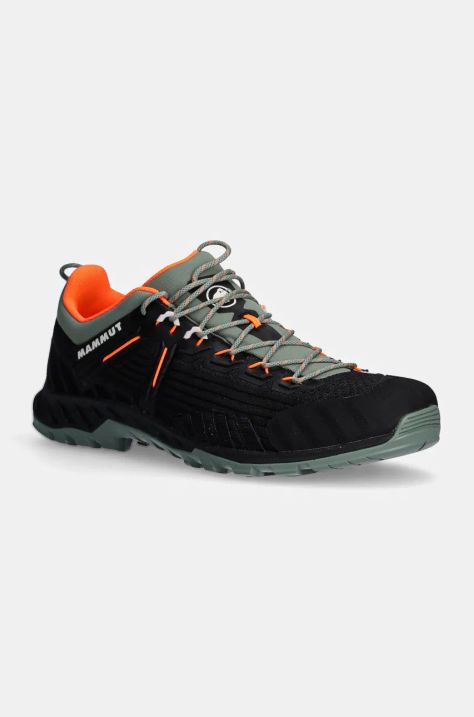 Topánky Mammut Alnasca Knit III Low pánske, čierna farba, 3020.06520