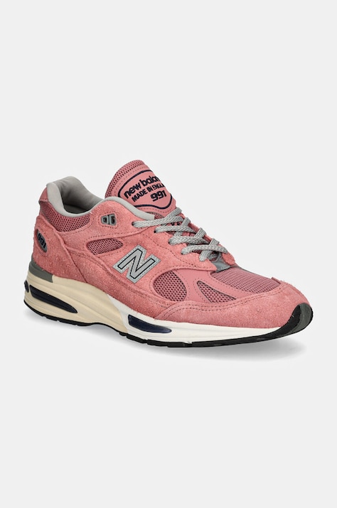 Αθλητικά New Balance 991v2 Brandied Apricot χρώμα: πορτοκαλί, U991PK2