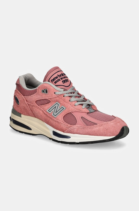 Αθλητικά New Balance 991v2 Brandied Apricot χρώμα: πορτοκαλί, U991PK2