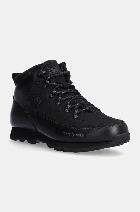 Helly Hansen ghete de piele The Forester Premium barbati, culoarea negru, izolare usoara, 12030