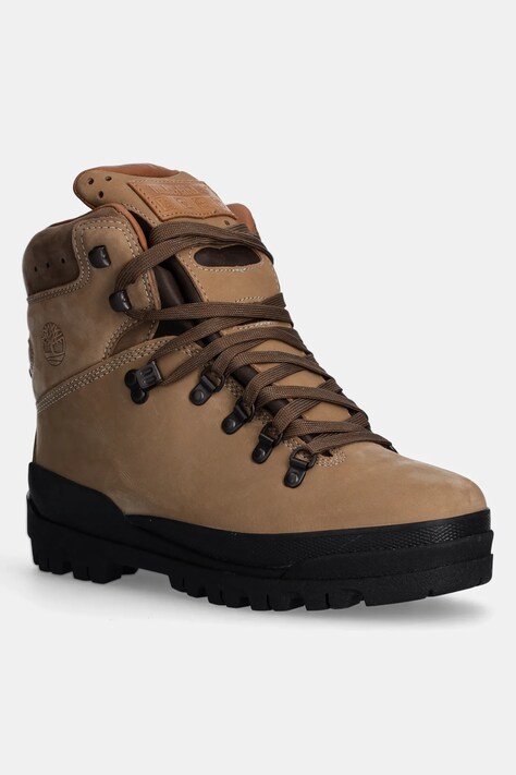 Timberland nubuck shoes World Hiker MID LC beige color TB1A1QNTD831