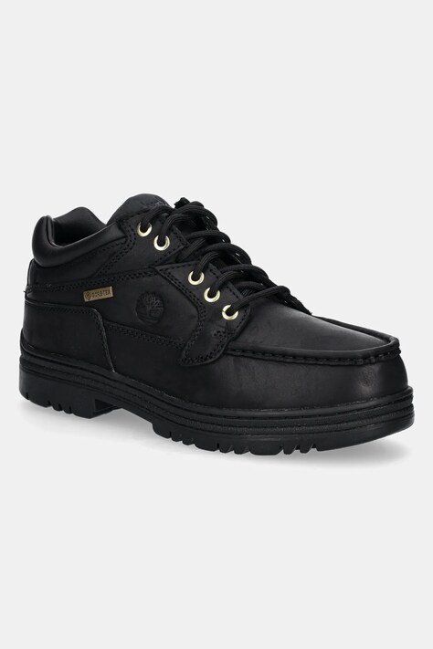 Timberland ghete de piele Heritage MID Lace Gore-Tex barbati, culoarea negru, TB0A2JU5W021