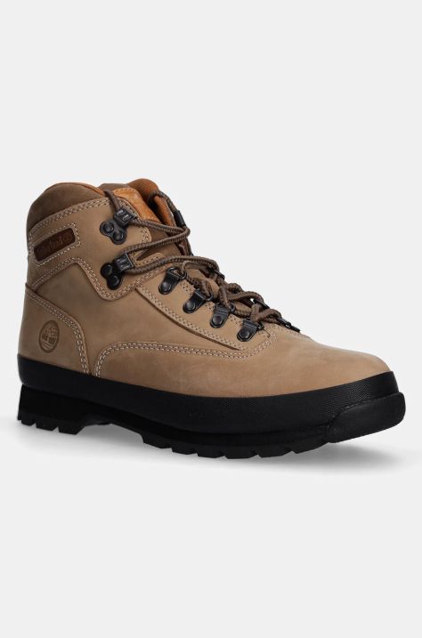 Nubukové turistické boty Timberland Euro Hiker MID béžová barva, TB0A2P27EN31