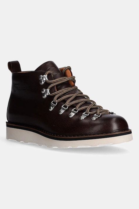 Kožené boty Fracap Magnifico Roc Testa pánské, hnědá barva, MAGNIFICO.M120.ROC.TEST
