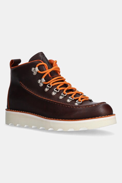 Fracap leather shoes Magnifico men's brown color MAGNIFICO.M60.BRN