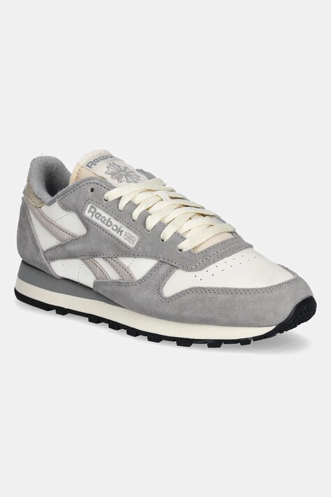 Reebok leather sneakers Classic Leather gray color 100201110