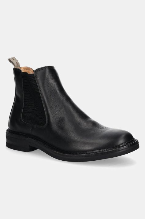 Astorflex leather chelsea boots Bitflex Rubber men's black color BITFLEX.RUBBER.710.900