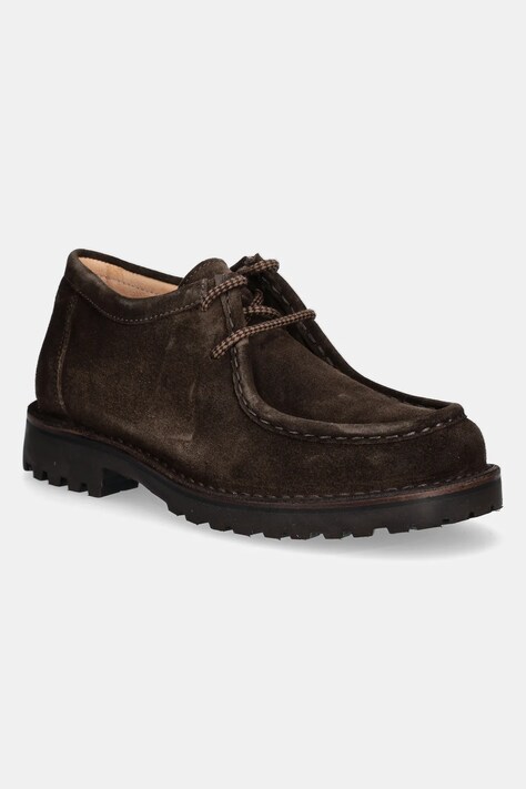 Astorflex pantofi de piele întoarsă Beenflex Rubber bărbați, culoarea maro, BEENFLEX.RUBBER.001.480