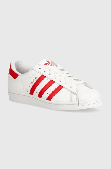 Δερμάτινα αθλητικά παπούτσια adidas Originals Superstar χρώμα: άσπρο, IG9367