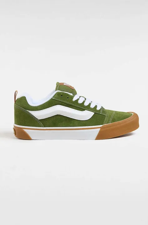 Σουέτ sneakers Vans Knu Skool χρώμα: πράσινο, VN0009QCCIB1