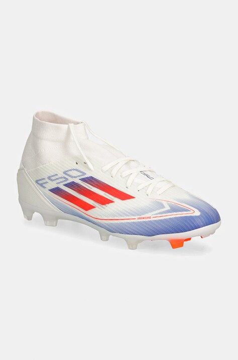 Взуття для футболу adidas Performance korki F50 League Mid колір білий JH8234