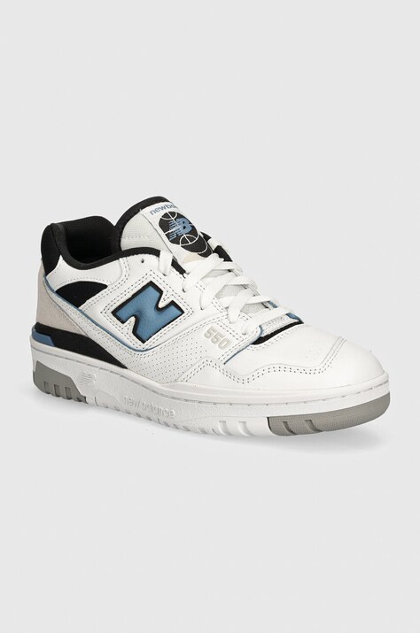 New Balance sneakers 550 culoarea alb, BB550ESF