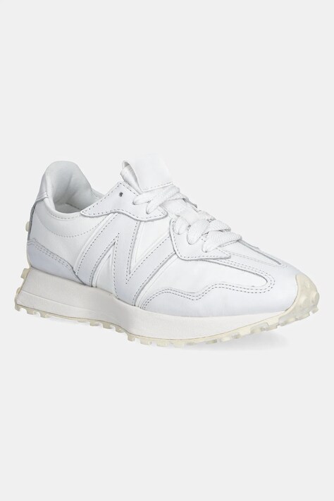 New Balance sneakers din piele 327 culoarea alb, U327LP