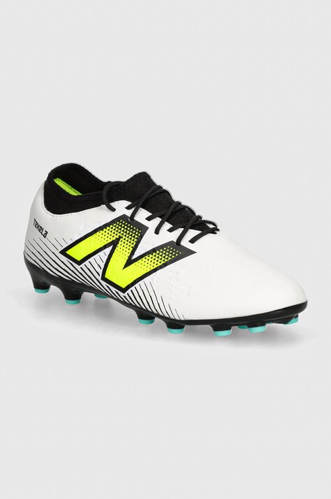 New Balance ghete de fotbal korki Tekela Magique Ag V4+ culoarea alb, ST3AH45