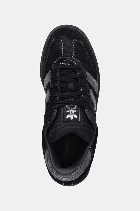 Замшеві кросівки adidas Originals Samba XLG — AW24-OBU09N, чорний — фото 4