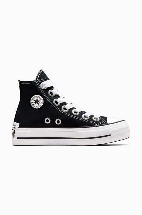 Converse tenisi Chuck Taylor All Star Lift culoarea negru, A10424C