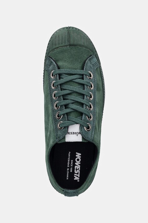 Замшеві кеди Novesta STAR MASTER SUEDE — AW24-OBU0CK, зелений — фото 4