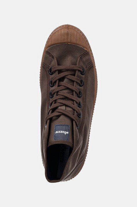 Кеди Novesta STAR MASTER WAX COTTON — AW24-OBU0CW, коричневий — фото 4