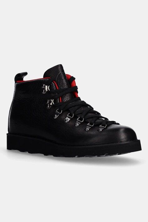 Кожени обувки Fracap Magnifico Roc в черно с равна подметка MAGNIFICO.M120.ROC.BLK