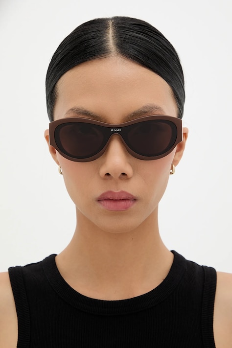 Sunnei occhiali da sole donna colore marrone MACCXEYW005