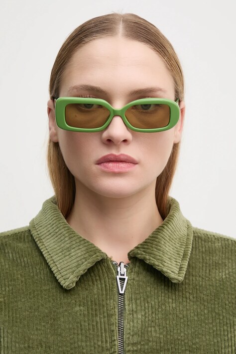 Jacquemus okulary przeciwsłoneczne ROND kolor zielony JAC11C3SUN