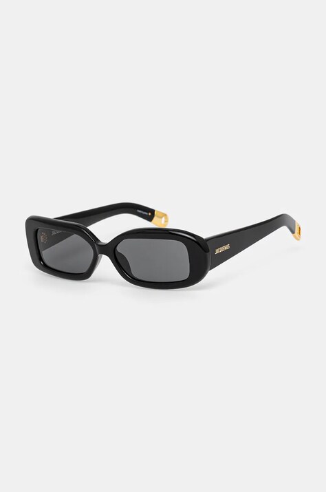 Jacquemus ochelari de soare ROND culoarea negru, JAC11C1SUN