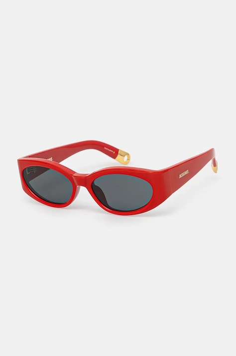 Jacquemus ochelari de soare OVALO culoarea rosu, JAC4C8SUN