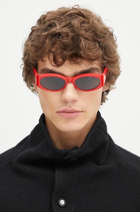 Сонцезахисні окуляри Jacquemus OVALO — AW24-OKU02D, червоний — фото 5
