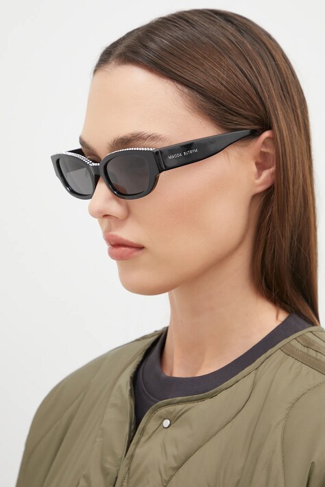 MAGDA BUTRYM ochelari de soare x Linda Farrow culoarea negru, MAGDA4C7SUN