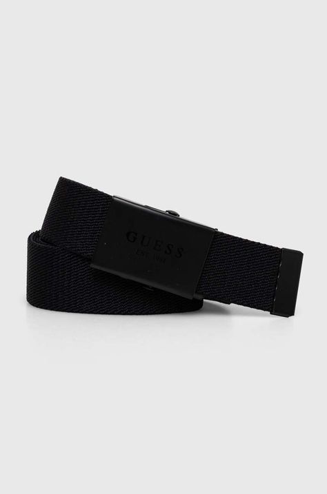 Παιδική ζώνη Guess χρώμα: μαύρο, L4YZ03 WGDH0