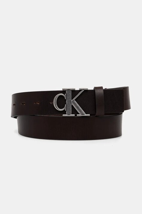Шкіряний ремінь Calvin Klein Jeans жіночий колір коричневий K50K512068