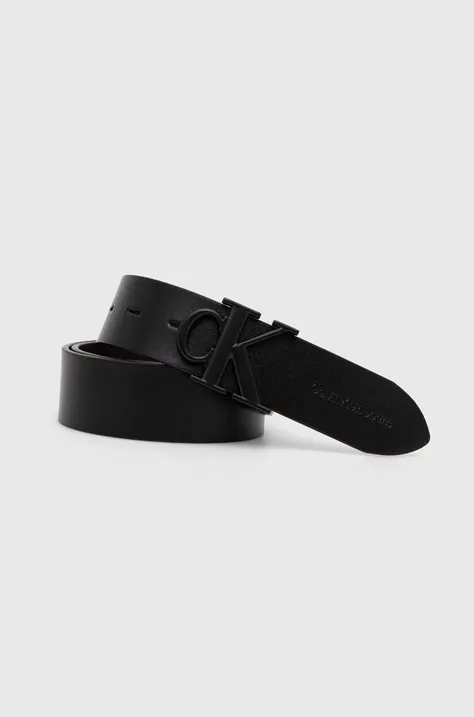 Obojstranný opasok Calvin Klein Jeans dámsky, čierna farba, K50K512069