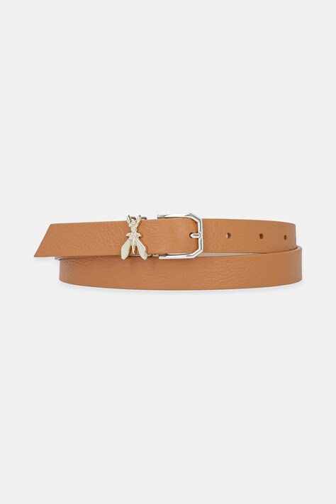 Patrizia Pepe curea de piele femei, culoarea bej, 8W0045 L001