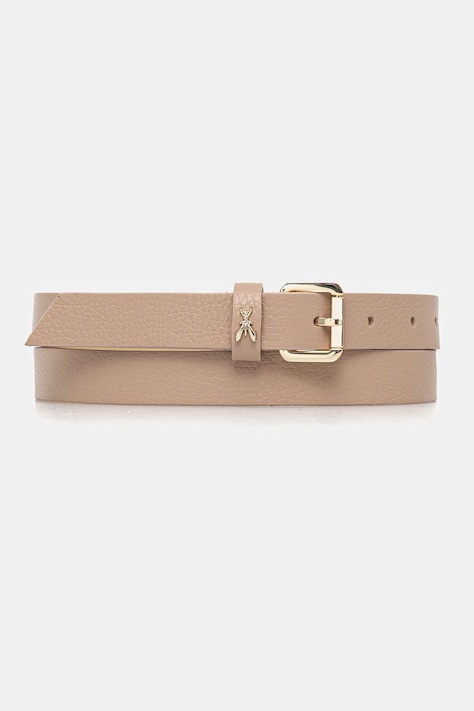 Patrizia Pepe pasek skórzany damski kolor beżowy 8W0047 L001