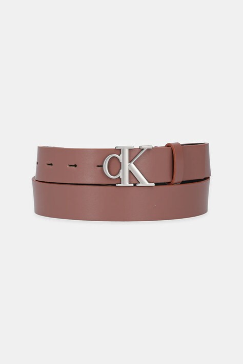 Calvin Klein Jeans curea de piele femei, culoarea negru, K60K612289