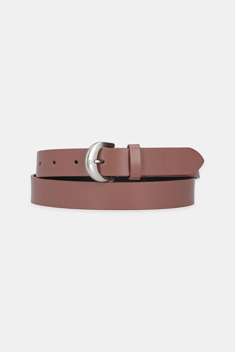 Calvin Klein Jeans curea de piele femei, culoarea roz, K60K612765
