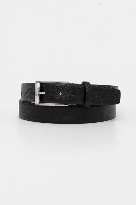 Кожаный ремень Calvin Klein мужской цвет чёрный K50K512335