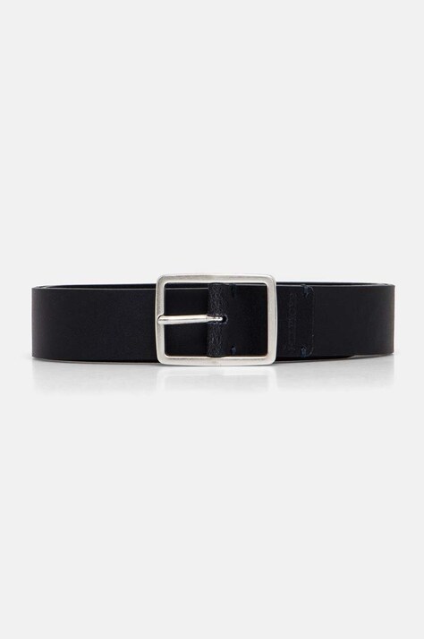 Tommy Hilfiger curea de piele barbati, culoarea albastru marin, AM0AM12825