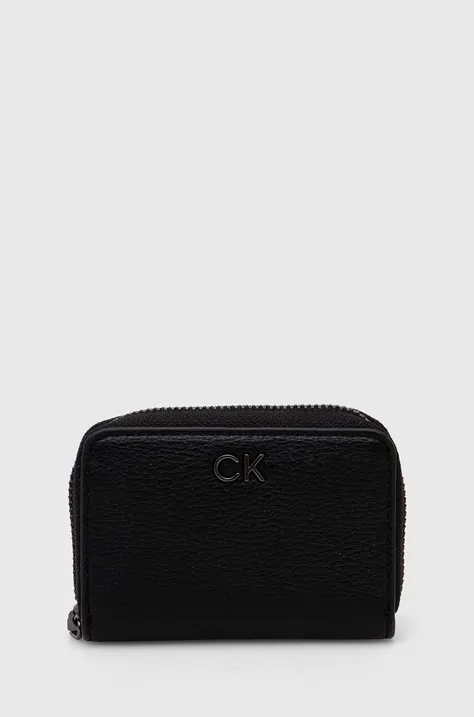 Peňaženka Calvin Klein dámska, čierna farba, K60K612177